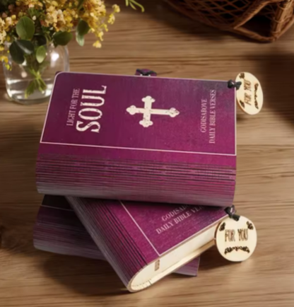 Caja de versículos de la Biblia con 150 tarjetas