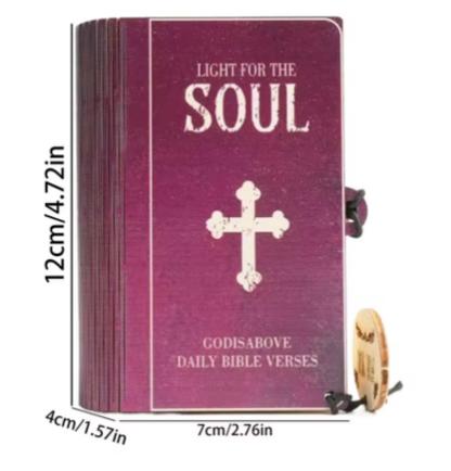 Caja de versículos de la Biblia con 150 tarjetas