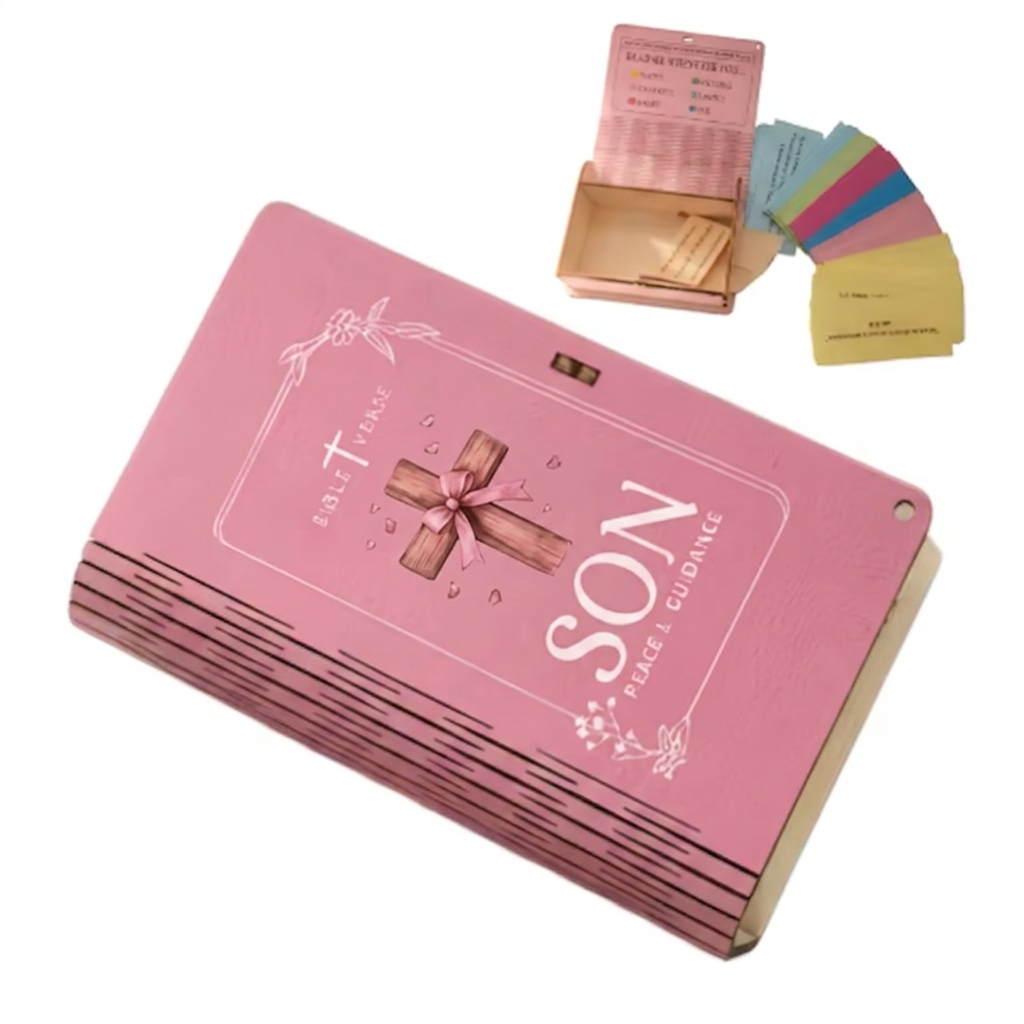 Caja de versículos de la Biblia con 150 tarjetas