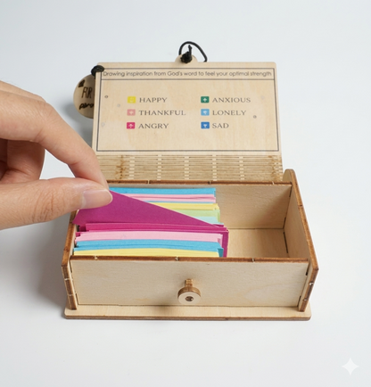 Caja de versículos de la Biblia con 150 tarjetas