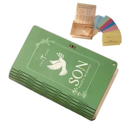 Caja de versículos de la Biblia con 150 tarjetas